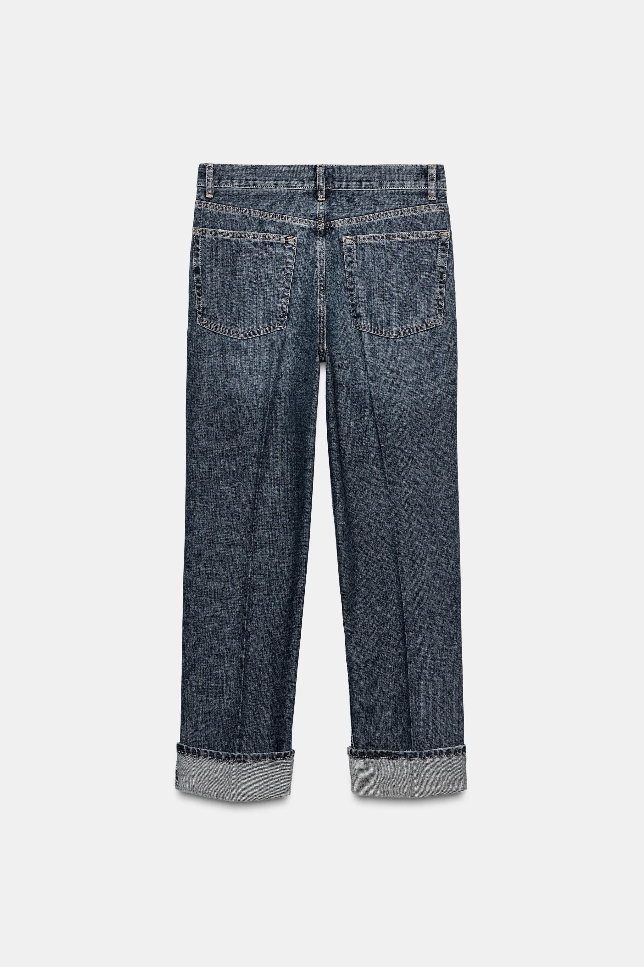 JEAN DROIT PLIÉ TAILLE MOYENNE